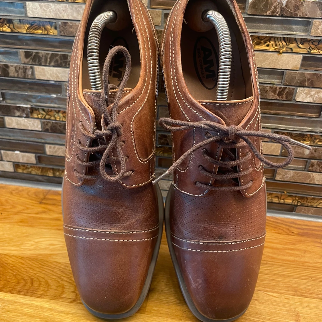 Bruna skinnloafers från AM Shoe Company - 3