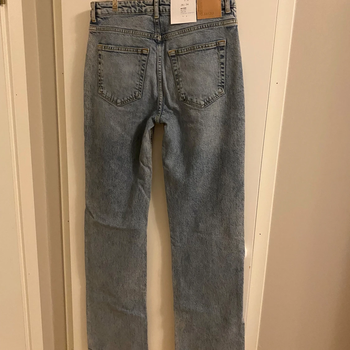 Ljusblå wide leg jeans från Bikbok (tall, långa) - 1