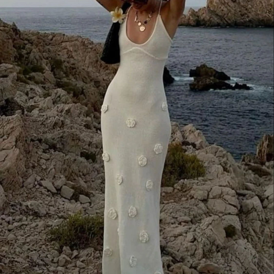 Vit långklänning  - 1