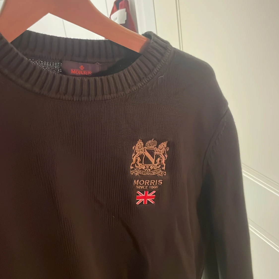 Mörkgrön  stickad tröja från Morris - 2