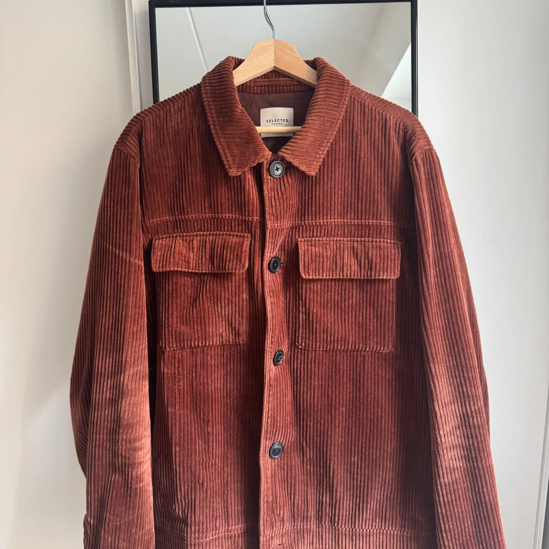 Brun manchesterjacka från Selected Homme - 1