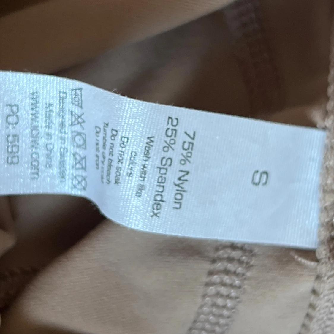 Beige leggings från ICANIWILL, strl S - 2
