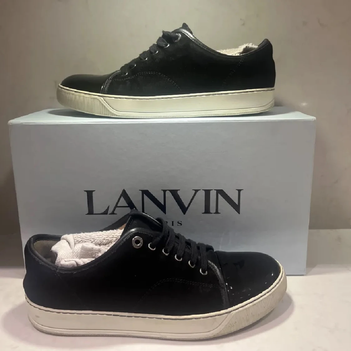 Lanvin Cap Toe Svart 