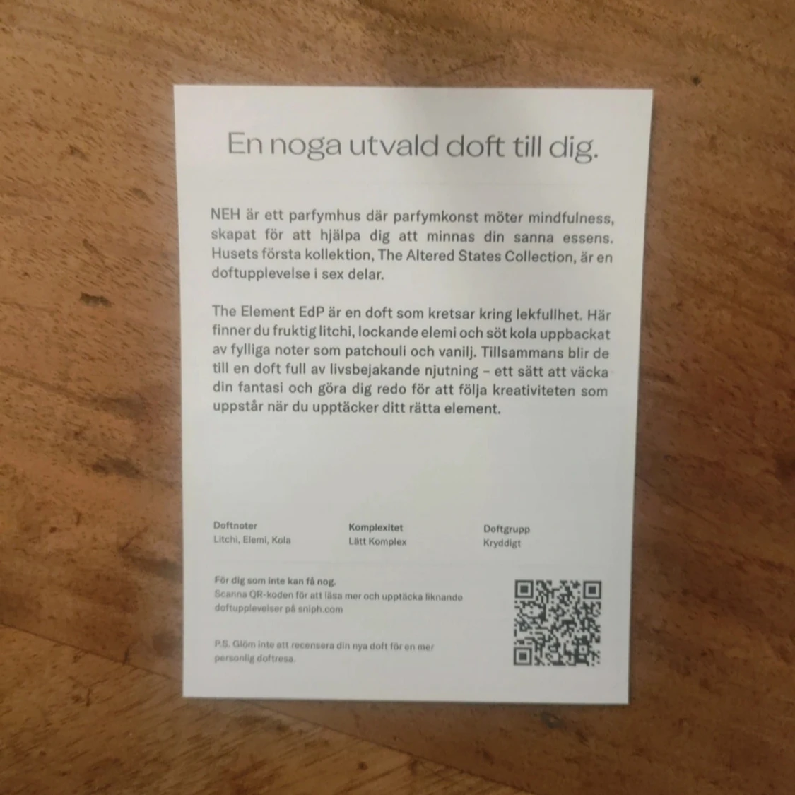 NEH The Element EdP 8 ml - 2