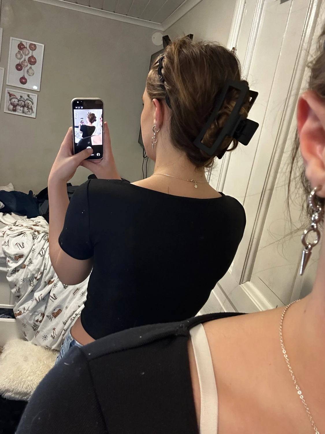 Svart croppad topp från Amisu - 1