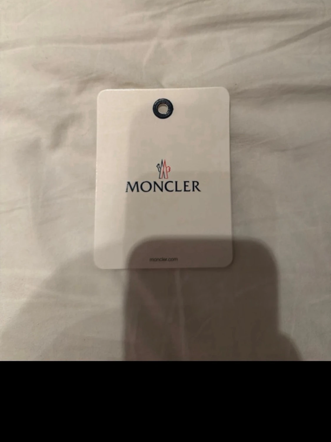 Mörkblå  ribbad Moncler mössa - 2