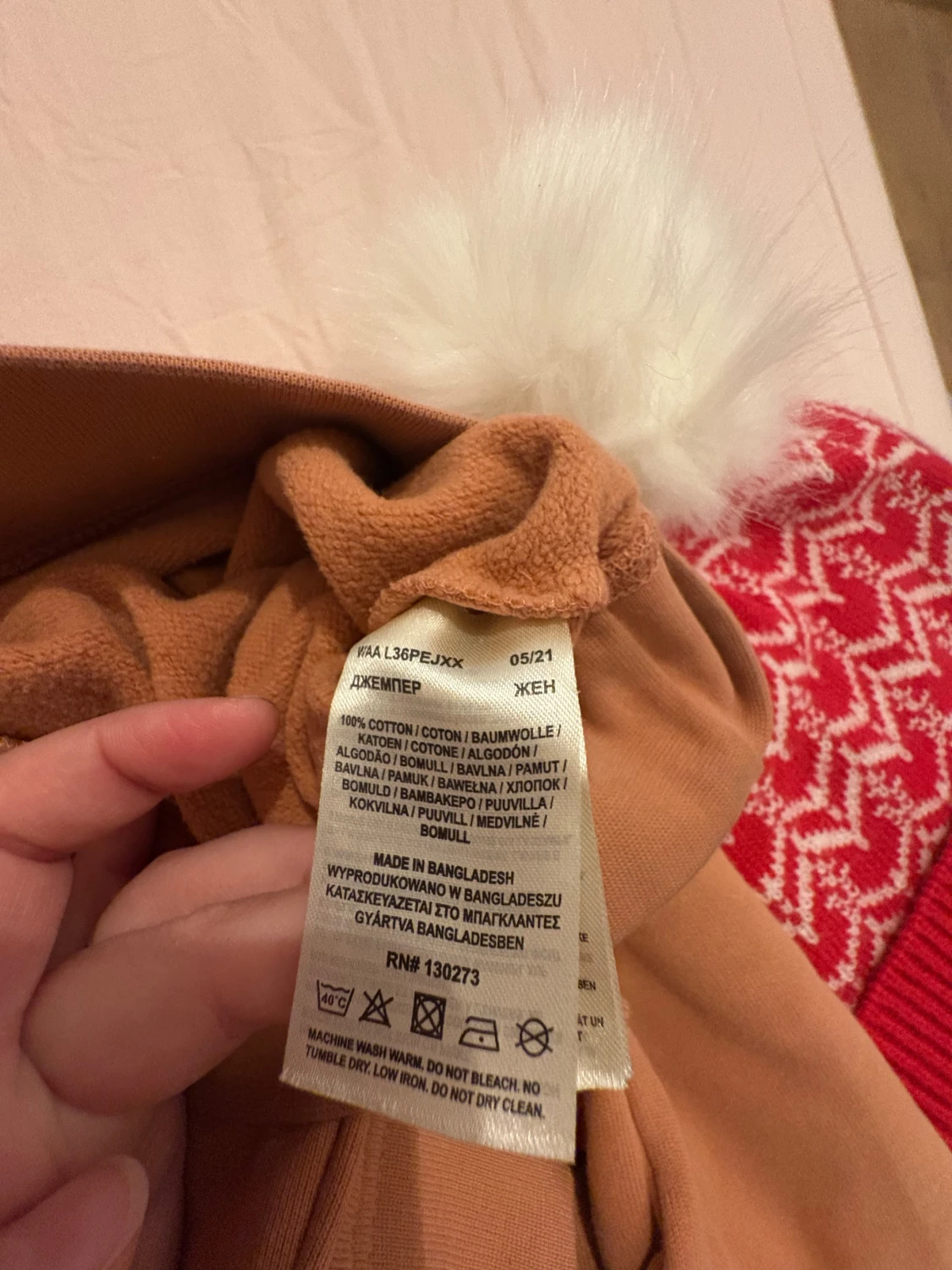 Orange sweatshirt från Lee XS - 3