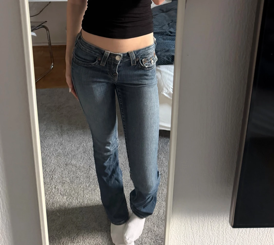 True Religion blå bootcut jeans