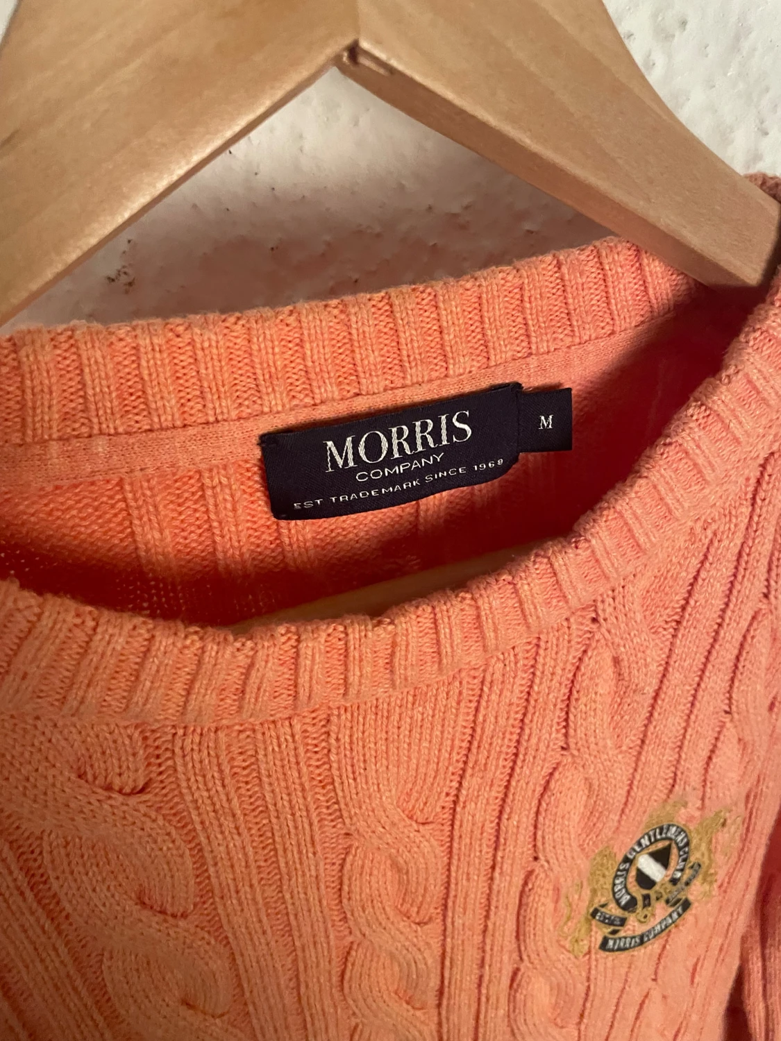 Orange stickad tröja från Morris - 3