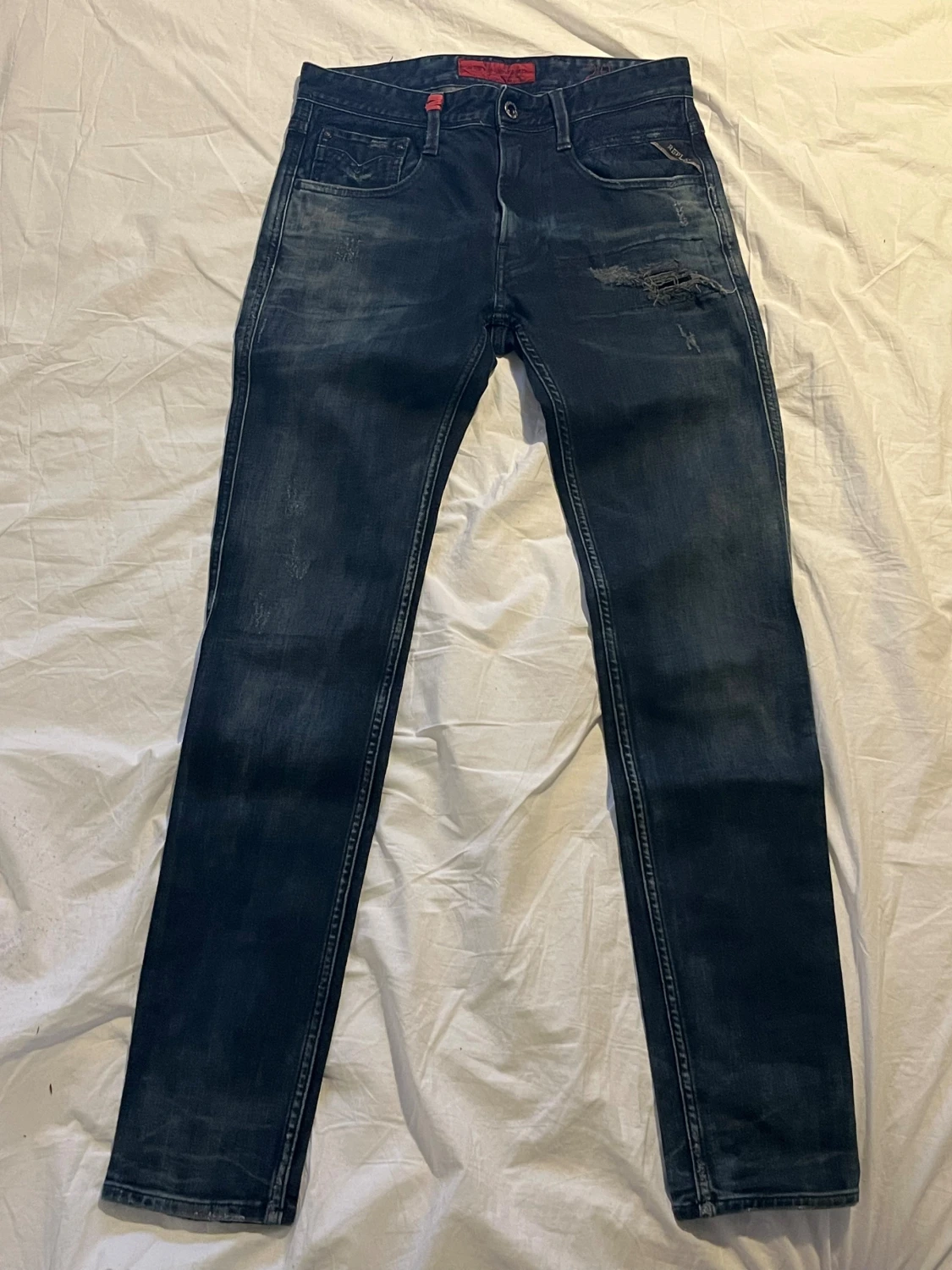 Svarta Replay Jeans Anbass
