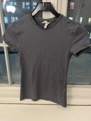 Grå tight T-shirt - Grå tight T-shirt från HM! Kan användas både ute och på gym