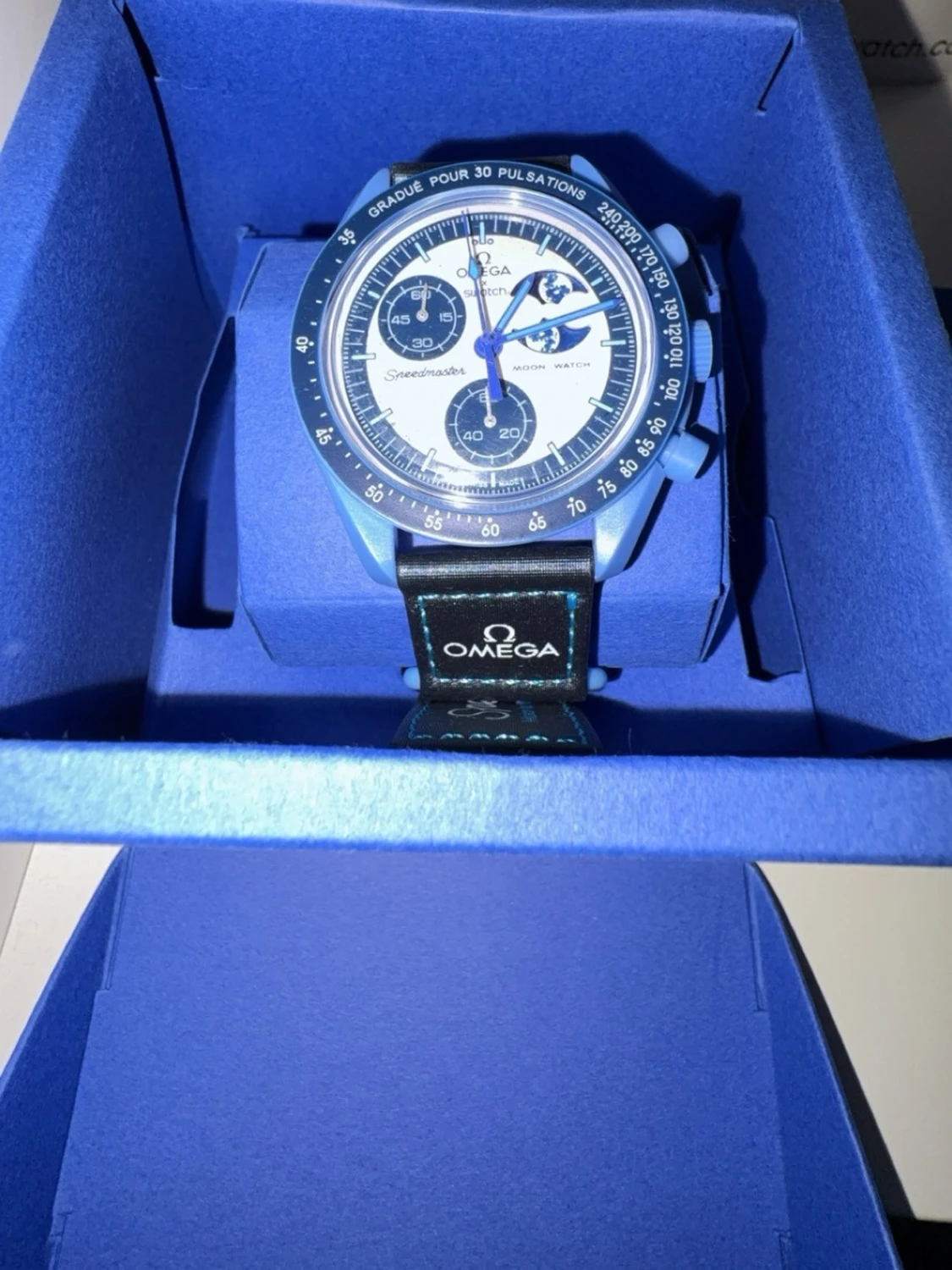 Blå Omega x Swatch MoonSwatch väst - 1