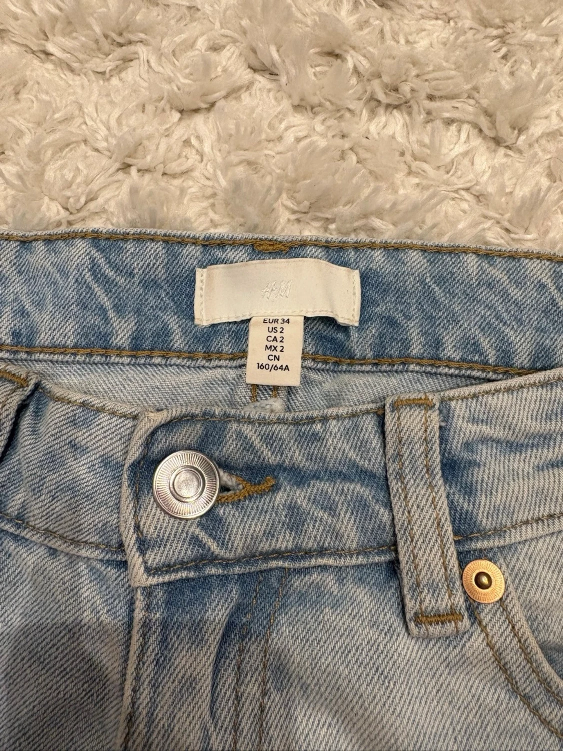 Ljusblå baggy jeans  - 5