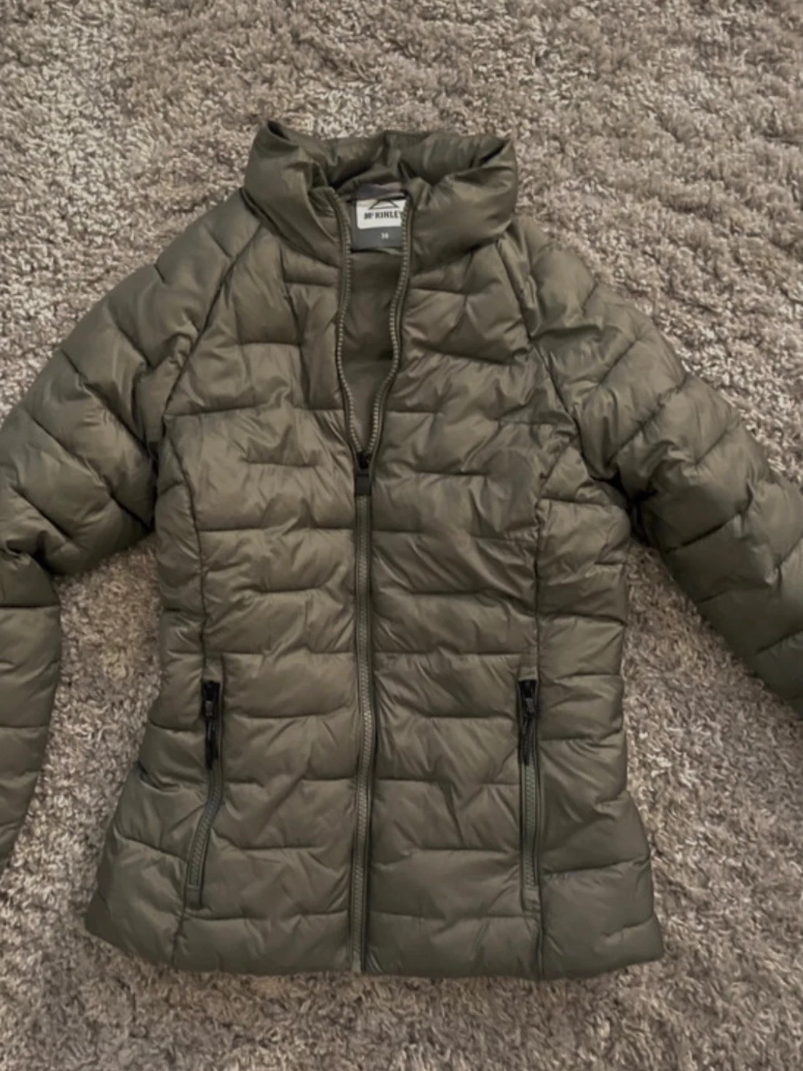 olivgrön höst jacka  - 2