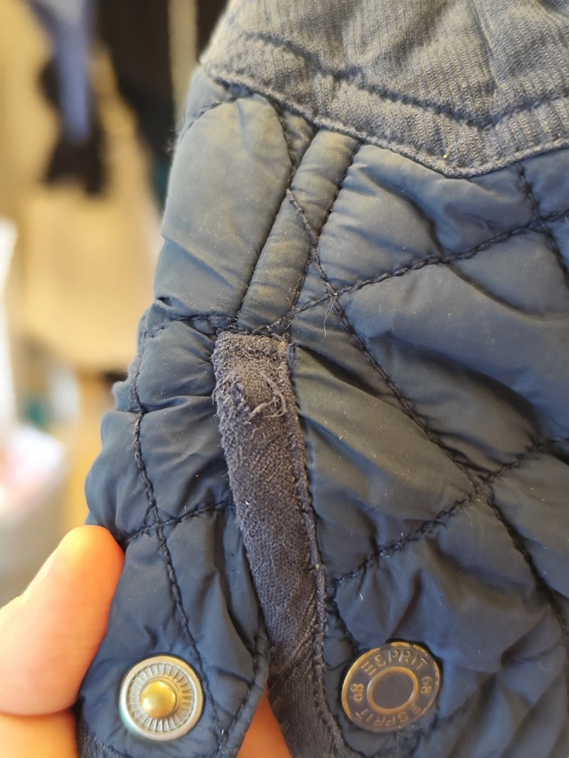 Blå quiltad jacka från Esprit 116/122 - 3