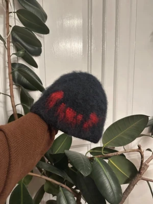 alpaca mohair beanie  - gjord av mig:)