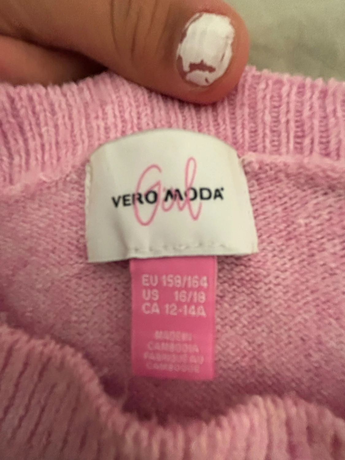 Ljusrosa stickad tröja Vero Moda - 2