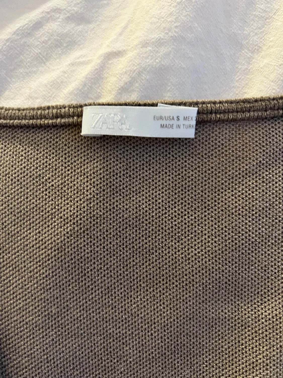 Brun/beige omlottopp från Zara - 2