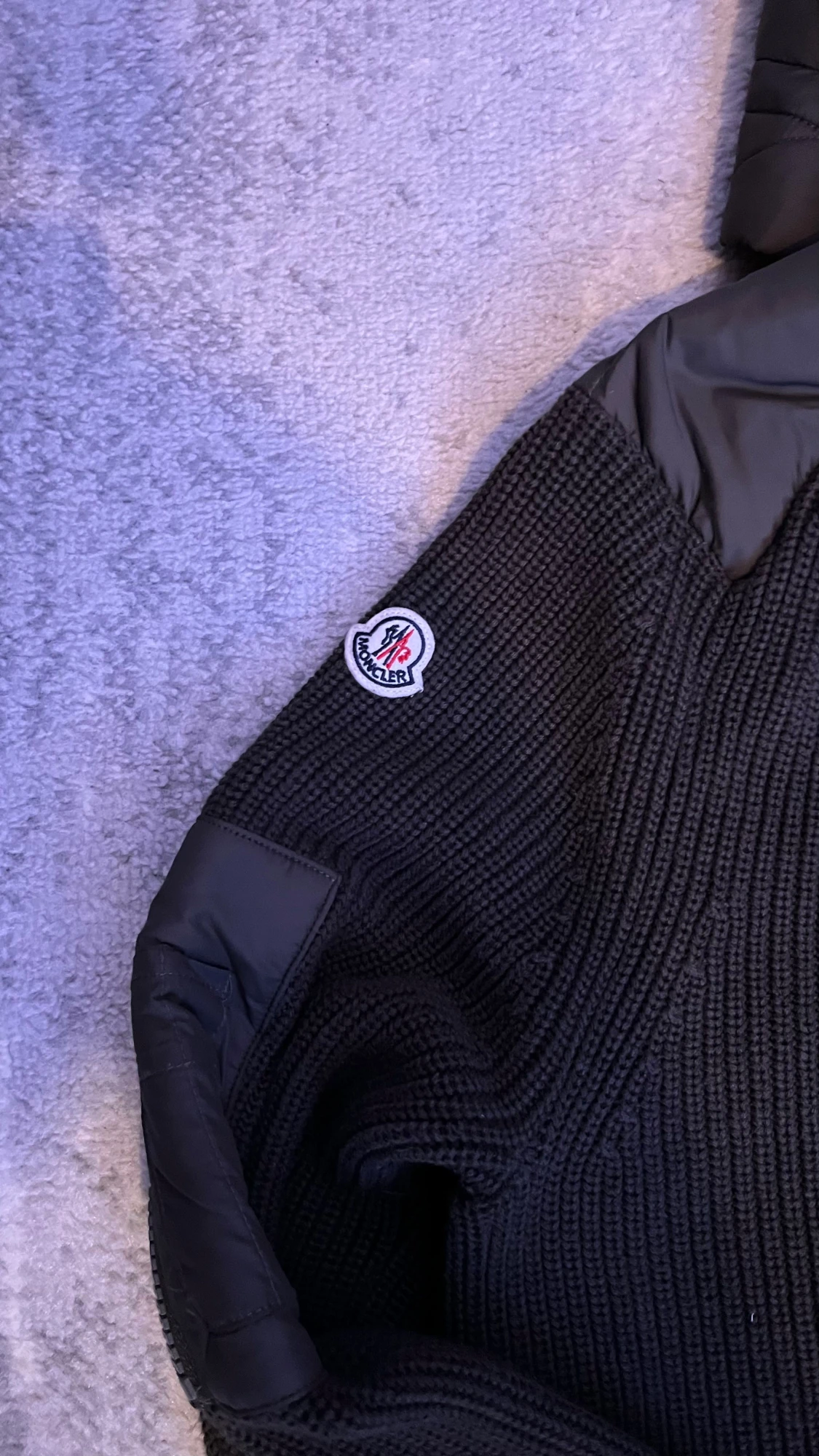 Mörk grön Moncler cardigan med huva - 3