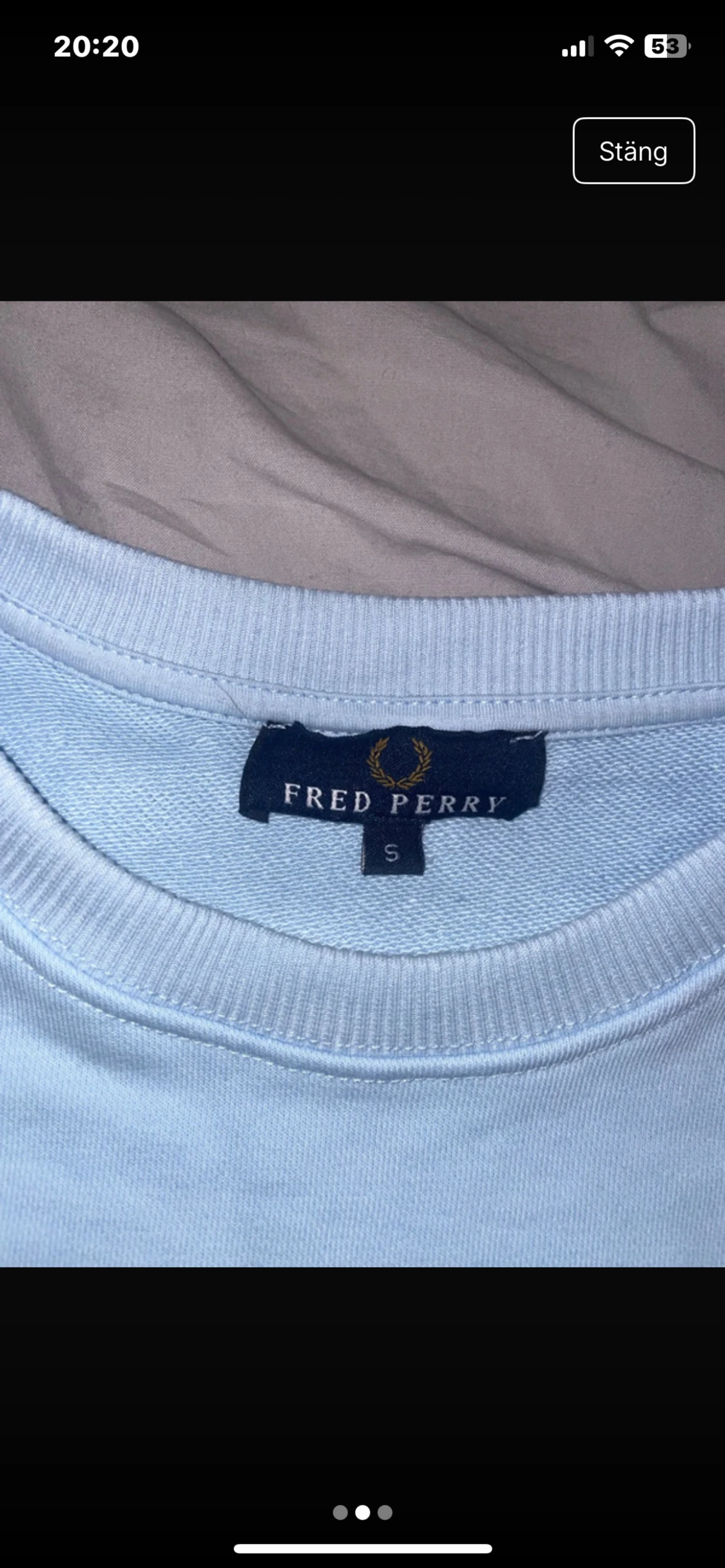 Ljusblå Fred Perry  - 1