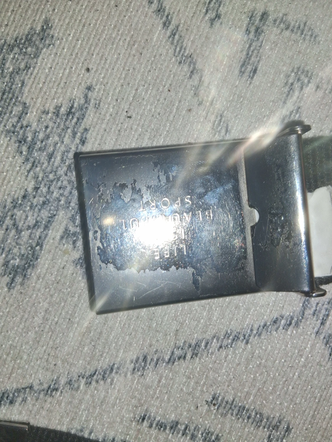 Svart Lacoste bälte  - 4