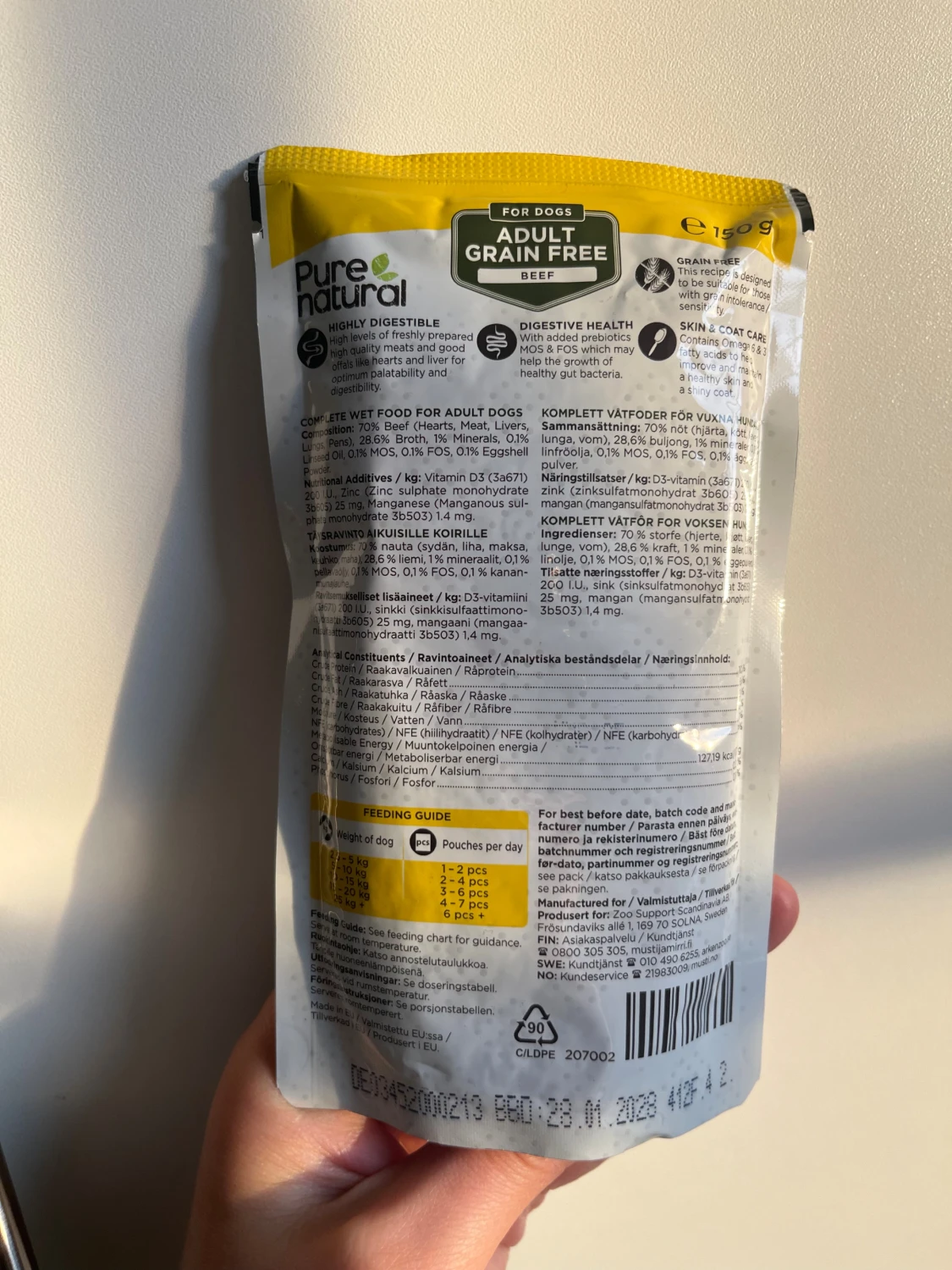 Purenatural Dog Adult Grain Free Beef 150 g - 4