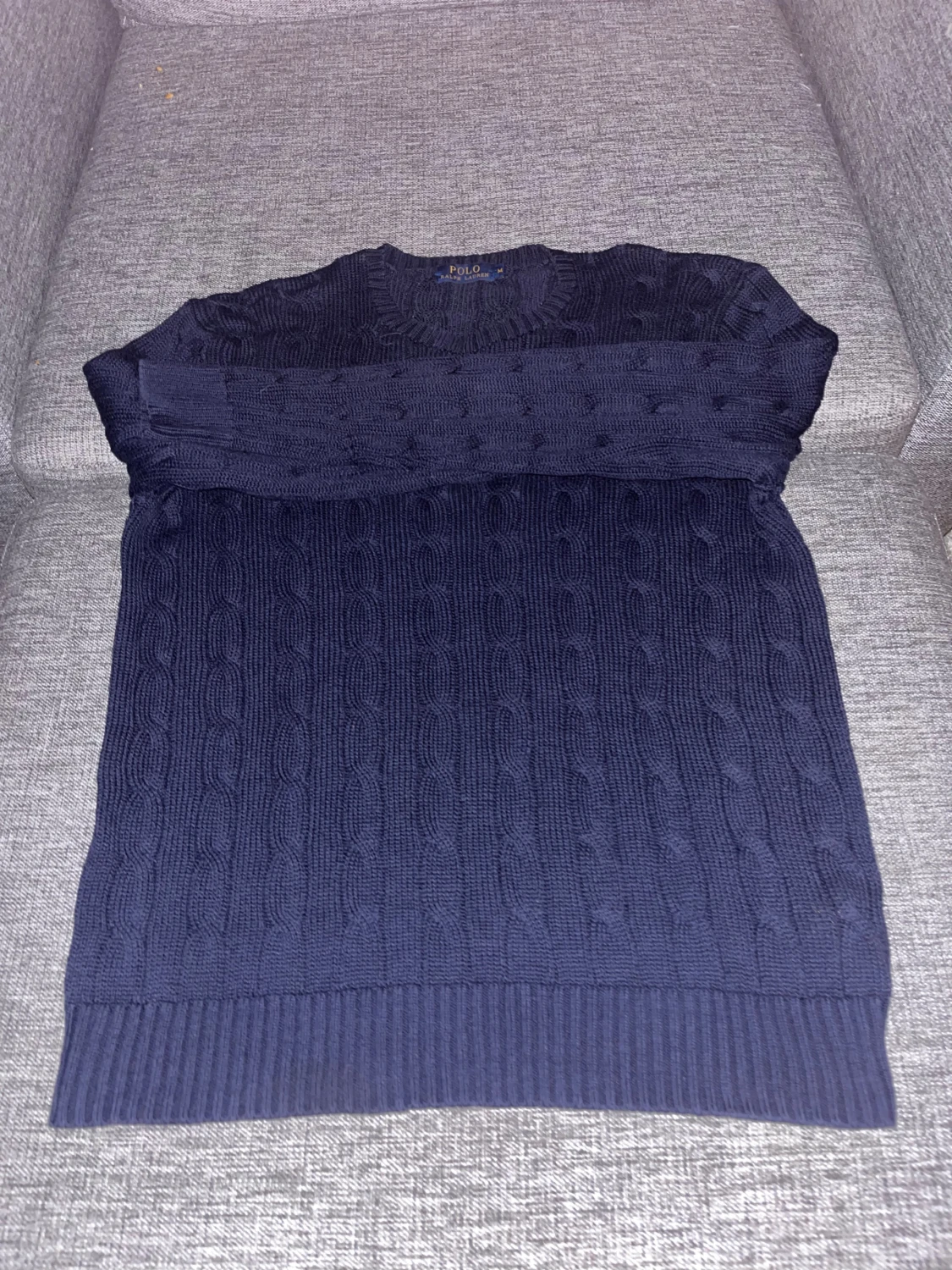 Marinblå stickad tröja Polo Ralph Lauren - 6