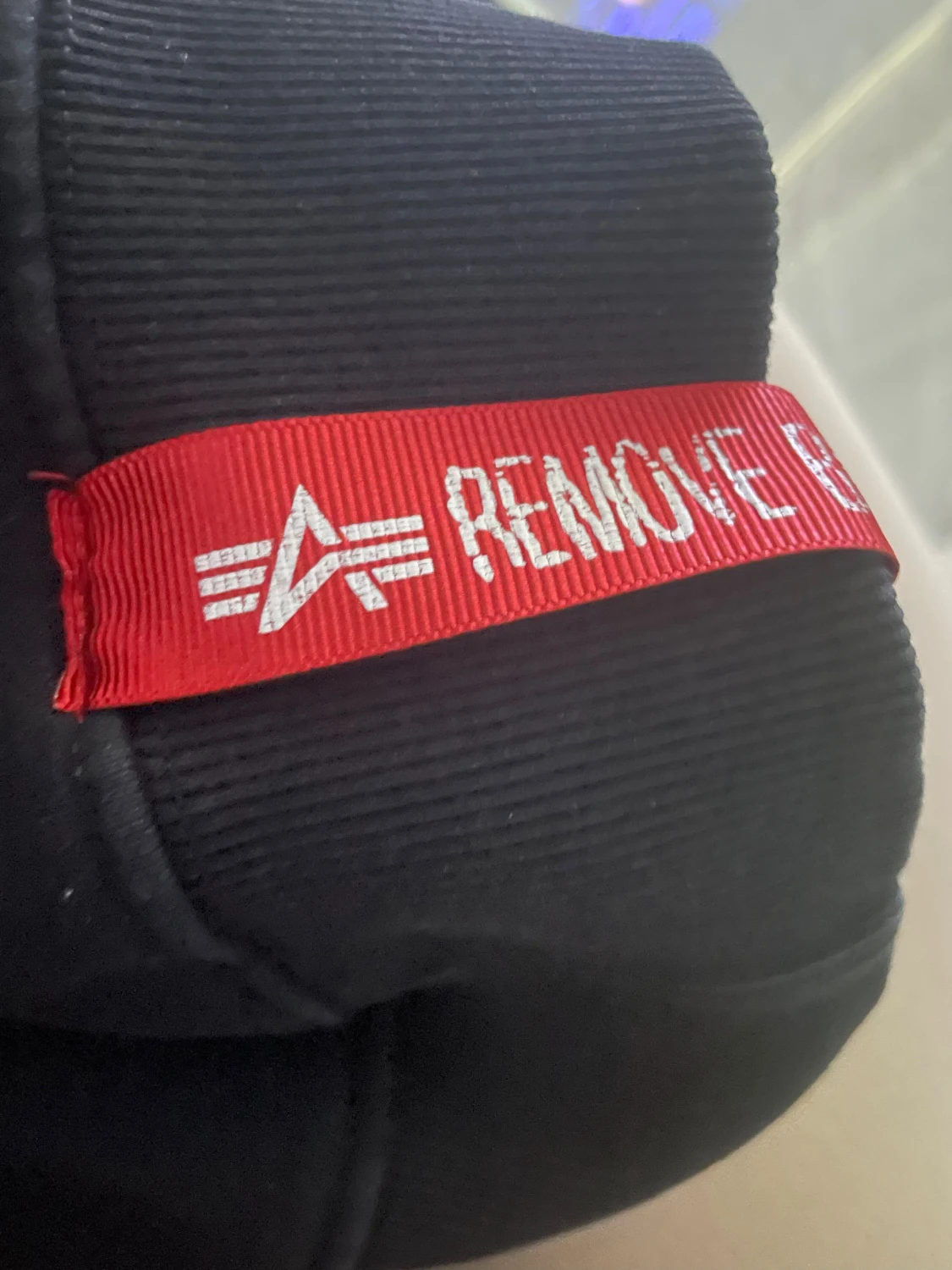 Svart hoodie Alpha Industries L - 1