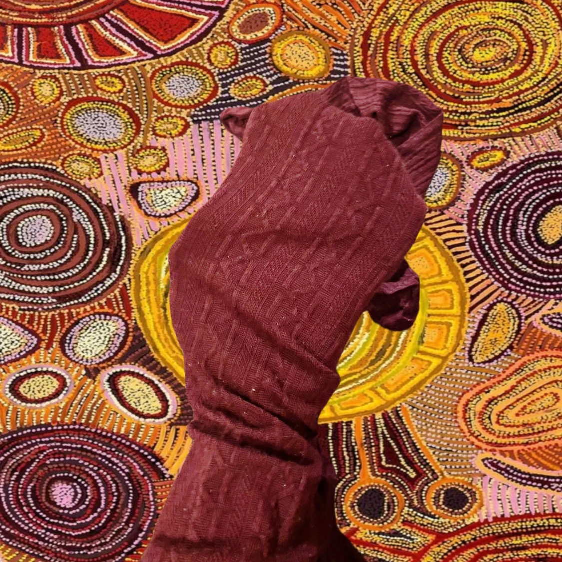 Burgundy strumpbyxor  - 1