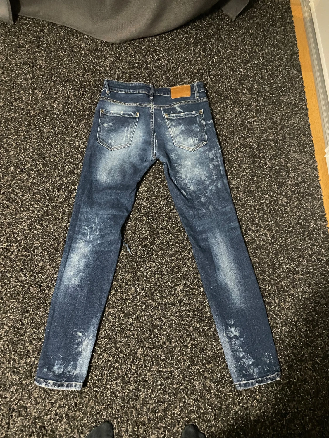 Dsquared2 blå skinny jeans, stl 42 - 1