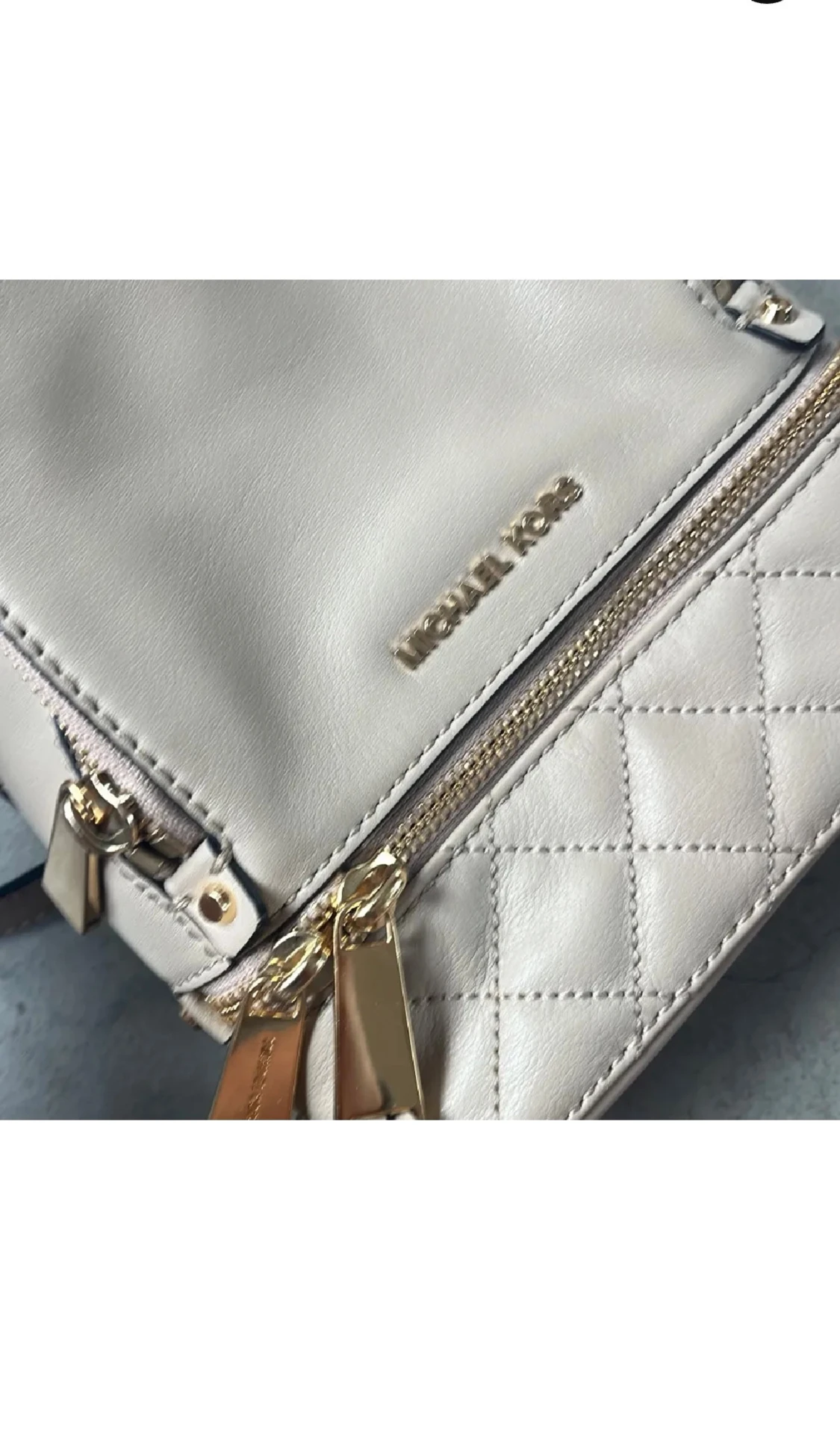 Beige quiltad ryggsäck Michael Kors - 2
