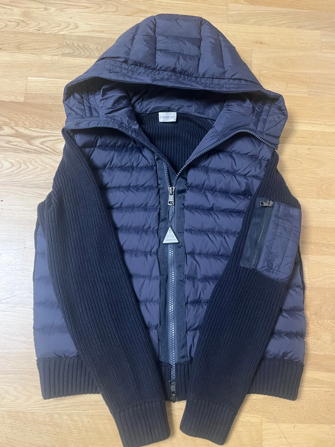 Mörkblå Moncler cardigan 