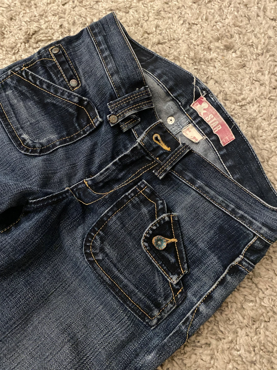 Mörkblå jeans från fit-Star, bootcut - 2