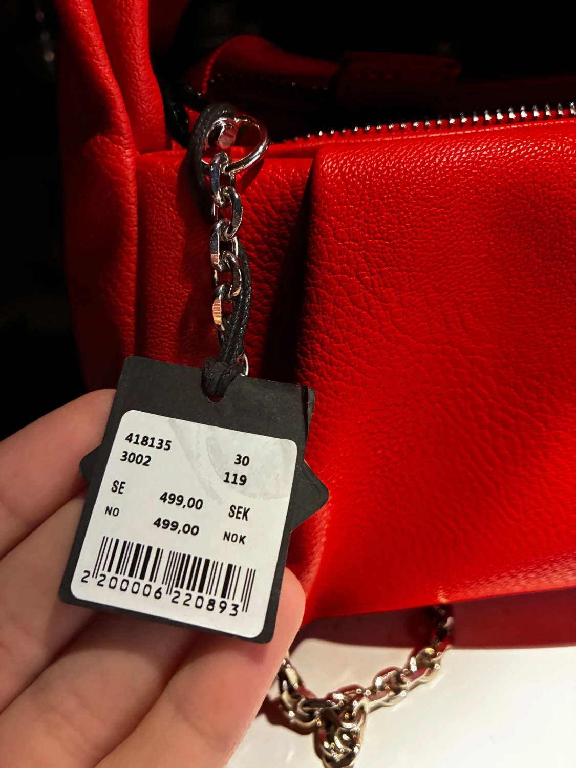 Röd handväska från Rizzo - 2