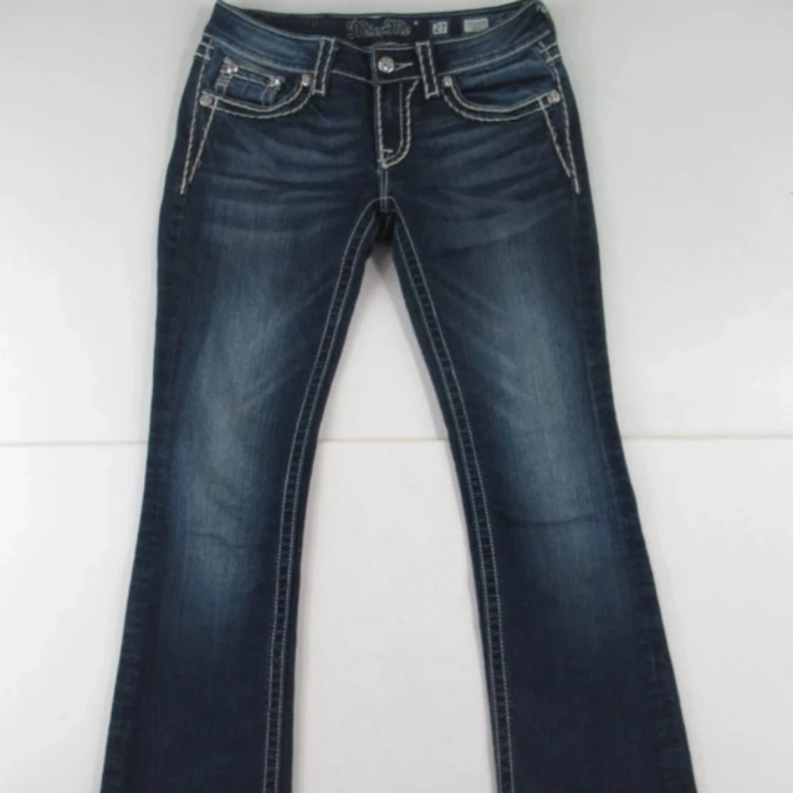 Mörkblå Miss Me bootcut jeans - 2