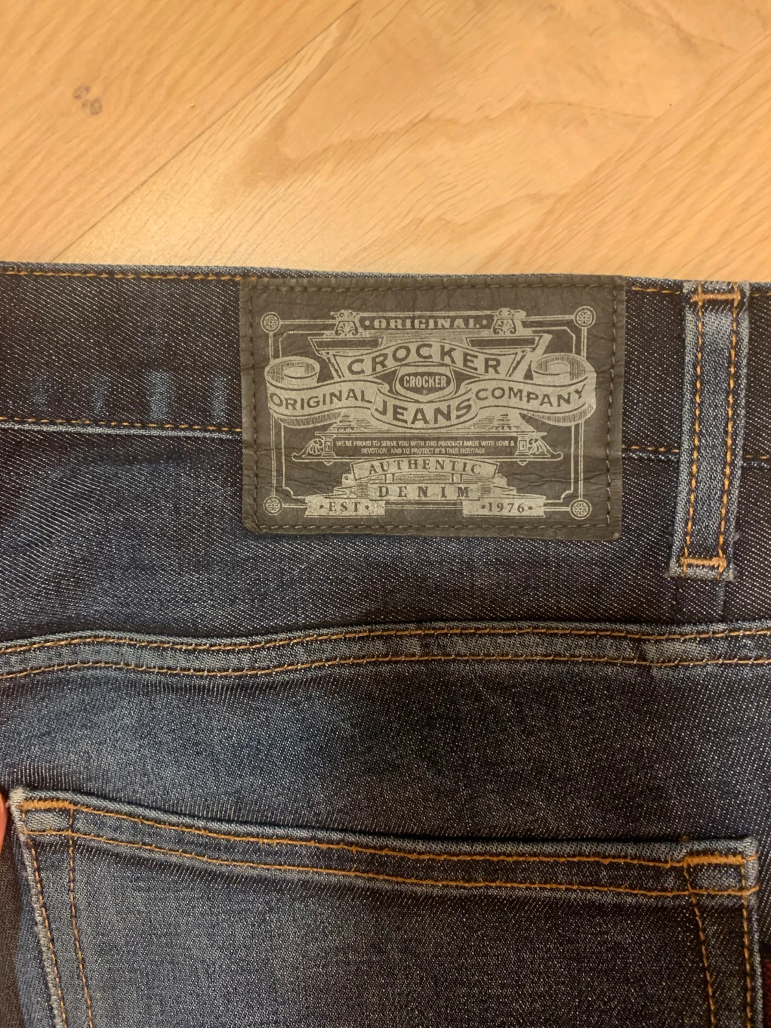 Mörkblå Crocker jeans straight fit - 3