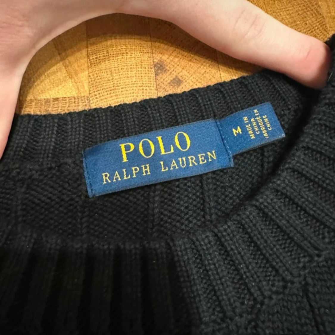 Svart kabelstickad tröja Polo Ralph Lauren - 3