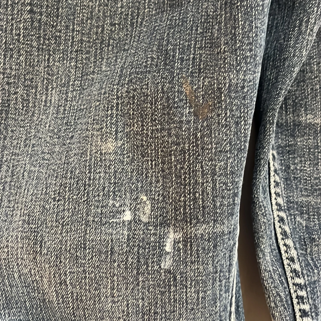 Mörkblå jeans med raka ben - 2