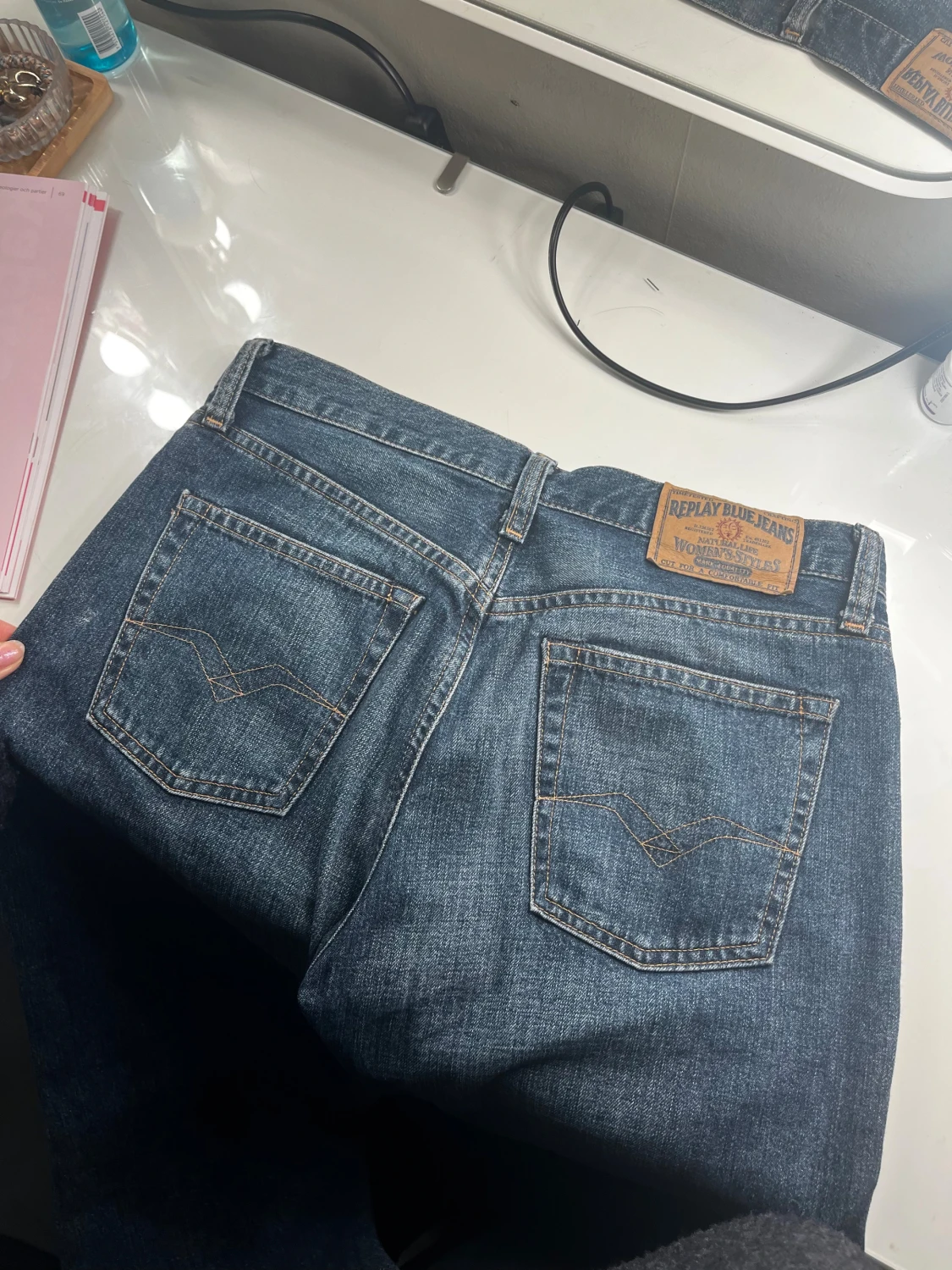 Replay bootcut jeans mörkblå - 4