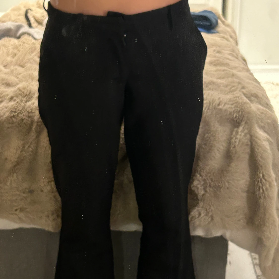 Svarta kostymbyxor med raka ben - 2