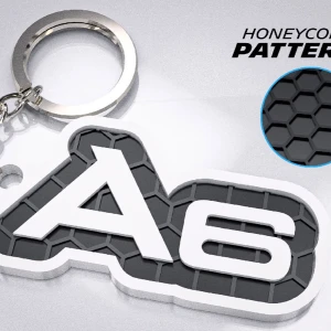 Audi A6 nyckelring  - Denna design är våran bästsäljare och levereras självklart med själva ringen