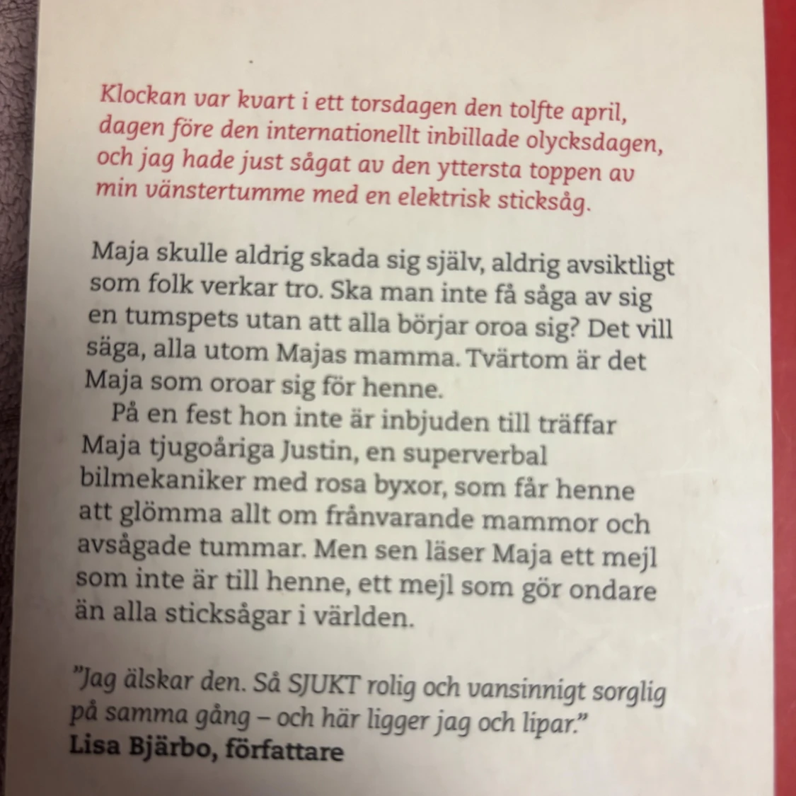 Här ligger jag och blöder - 1