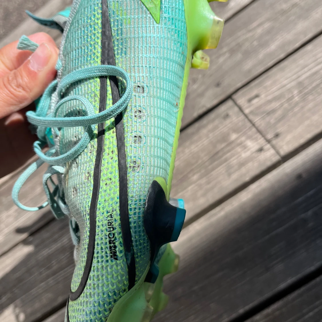 Nike Mercurial fotbollsskor turkos - 3