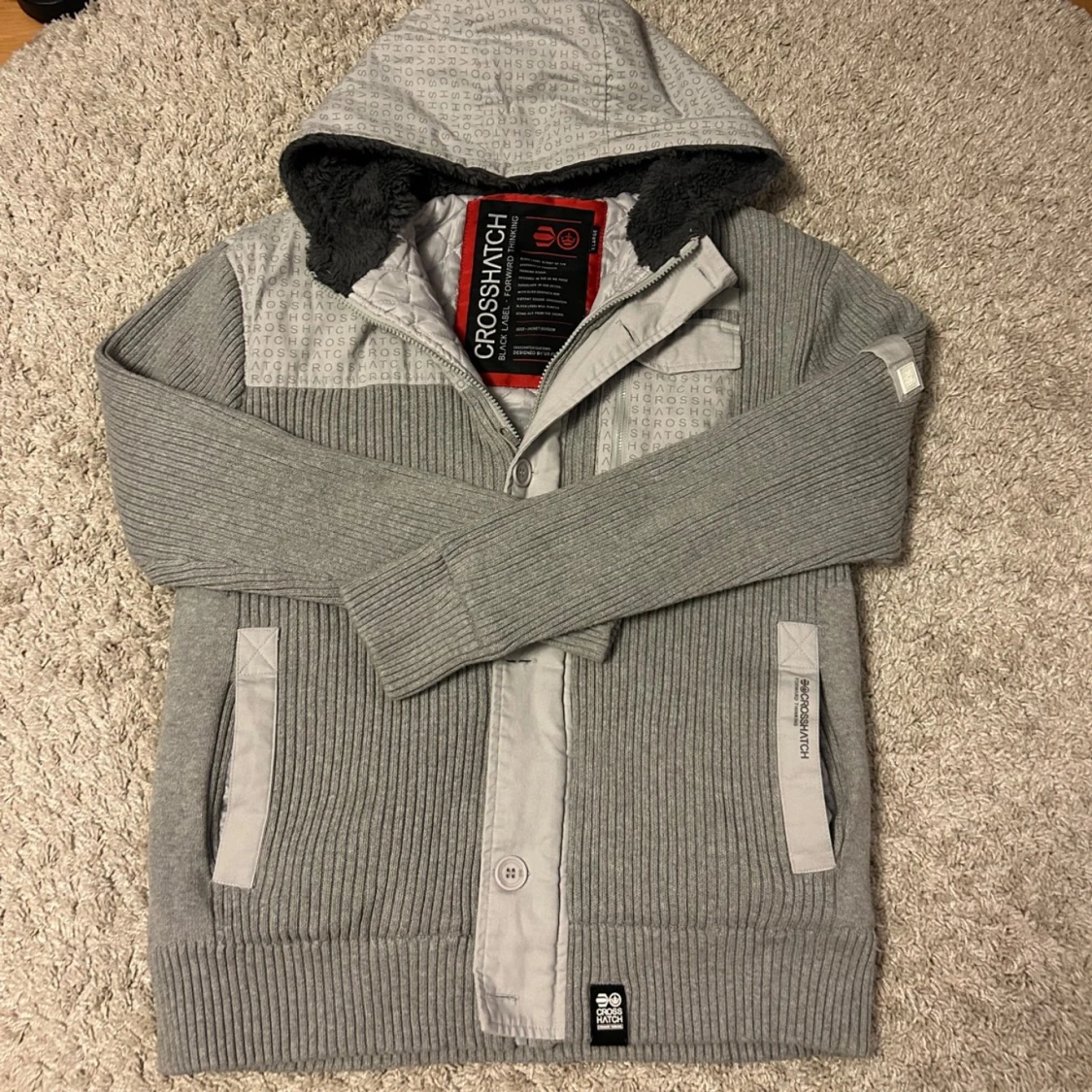 Grå cardigan från Crosshatch - 91