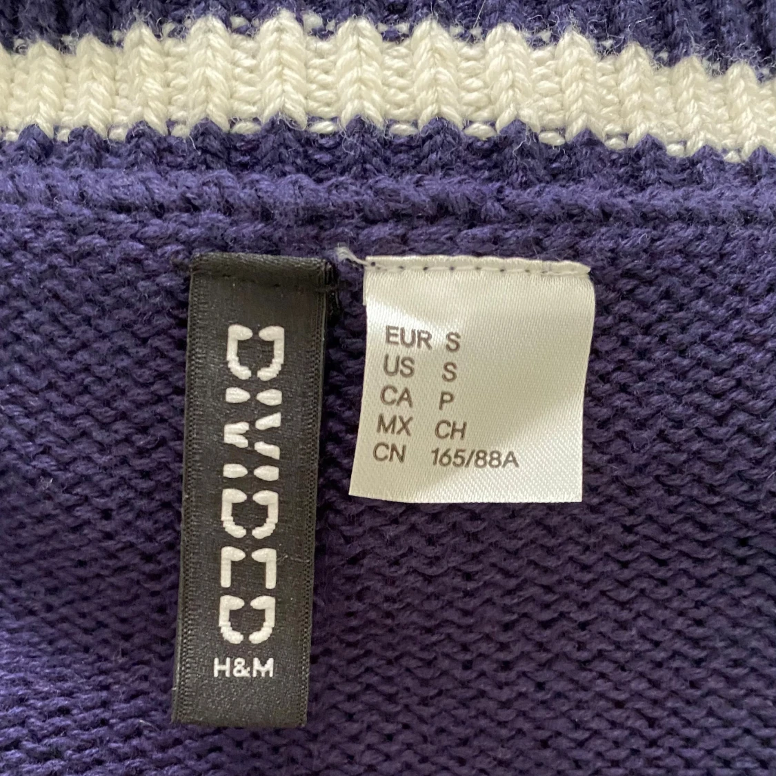 Marinblå croppad kofta från H&M Divided - 2