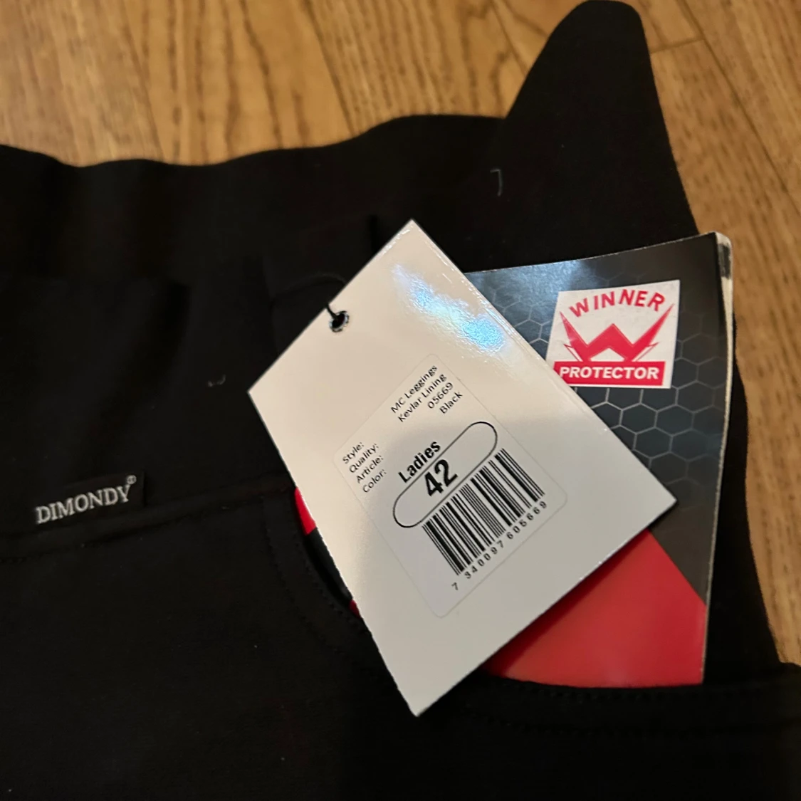 Svarta MC-byxor från Dimondy, stl 42 - 2