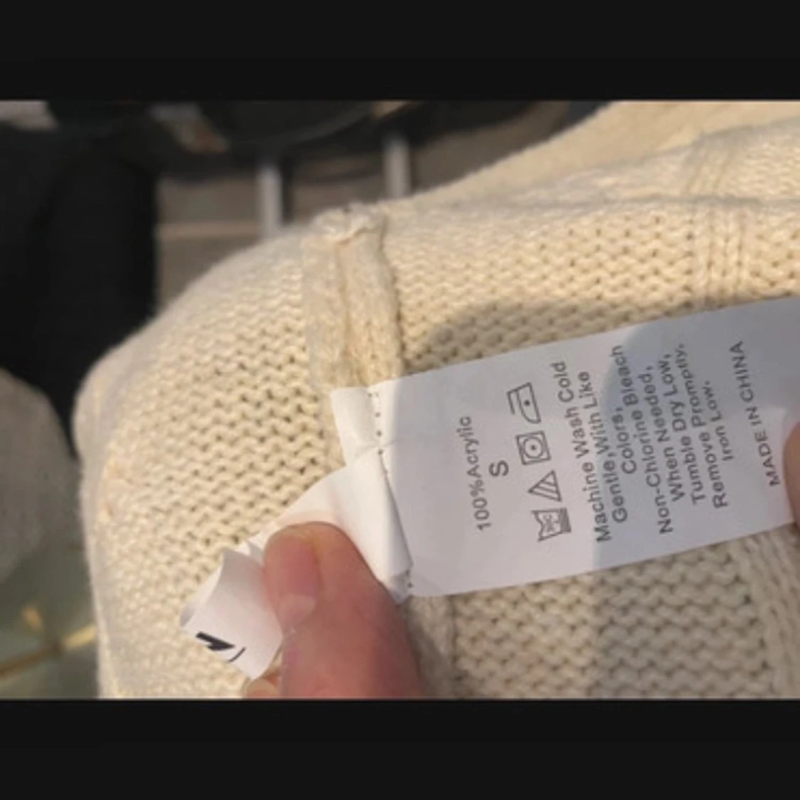 Stickad vit väst från SHEIN - 1