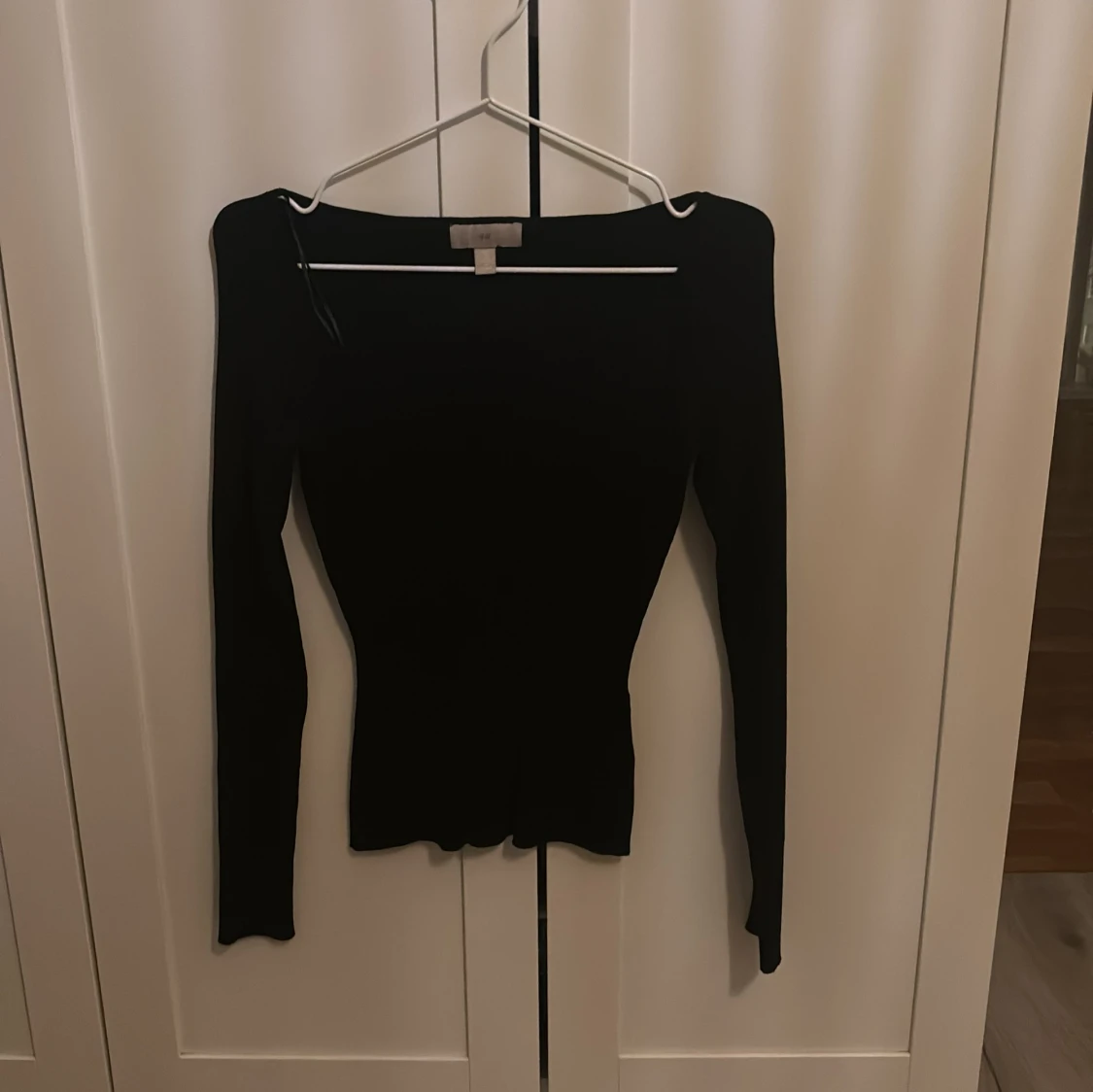 Svart långärmad topp från H&M