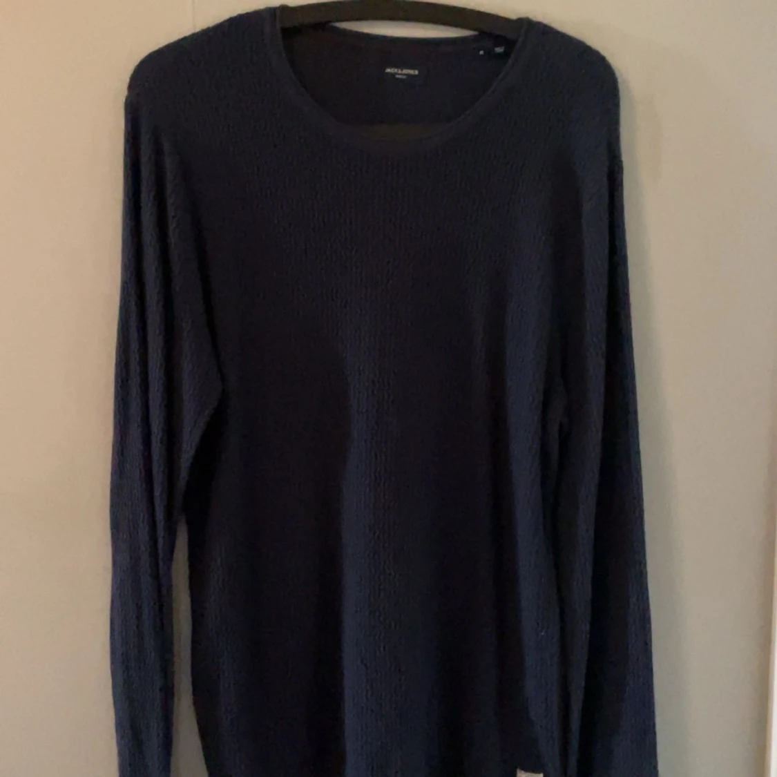 Mörkblå stickad tröja Jack & Jones