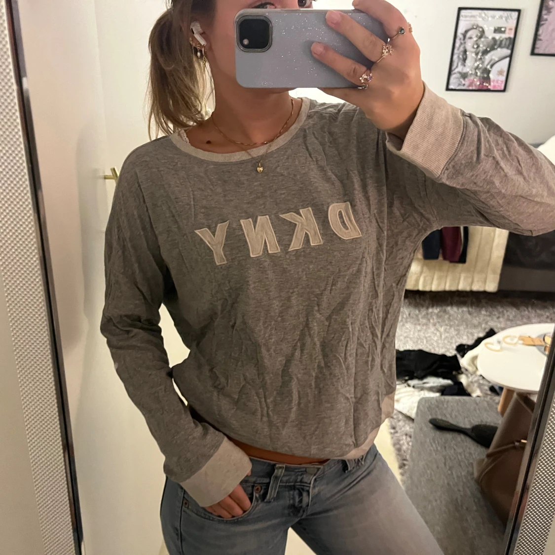 Långärmad dkny tröja 